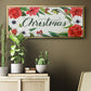 Christmas Flora Wreath Collection D - Floater Framed Canvas Print