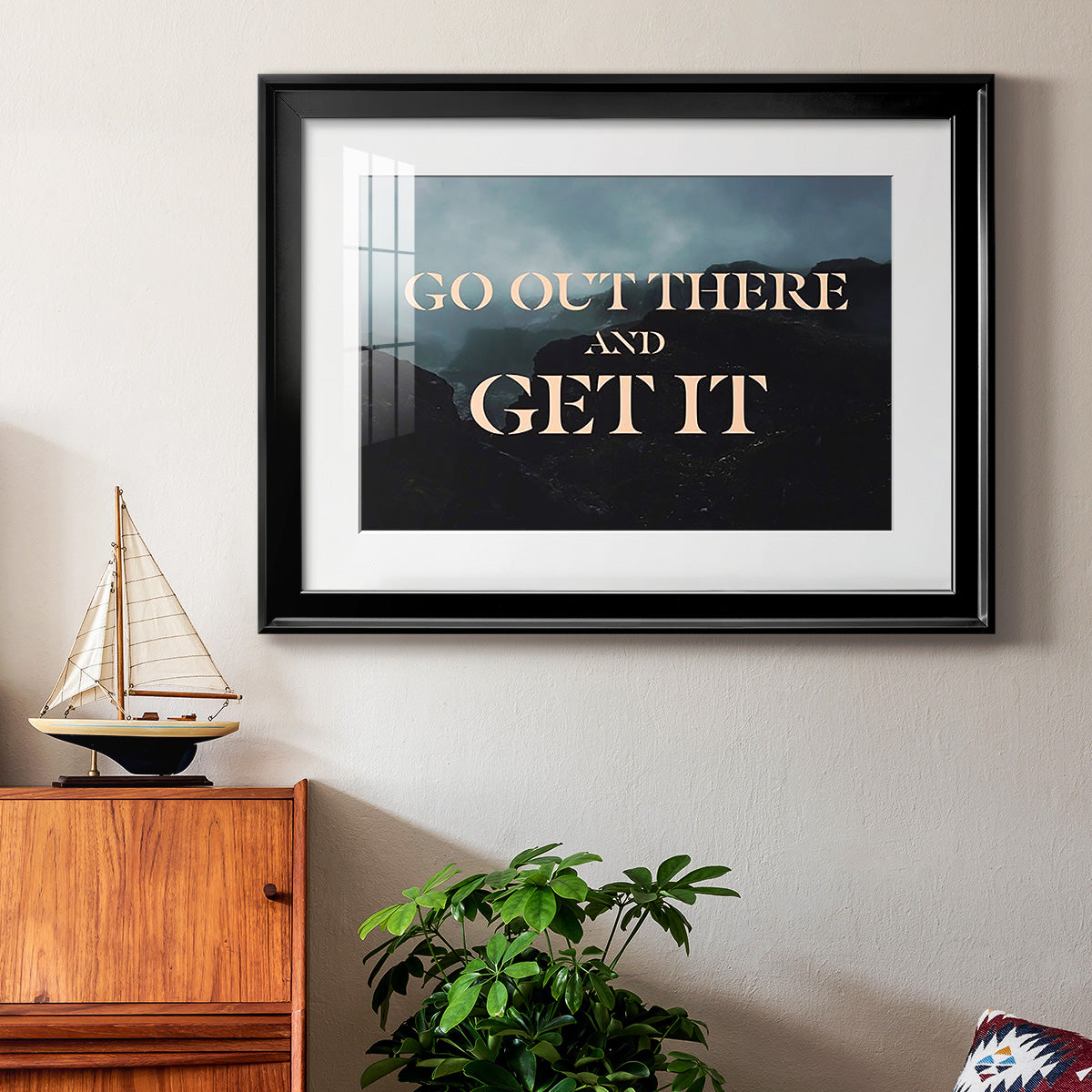 BroInspo V Premium Framed Print - Ready to Hang