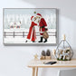 Christmas Love Collection A - Framed Gallery Wrapped Canvas in Floating Frame