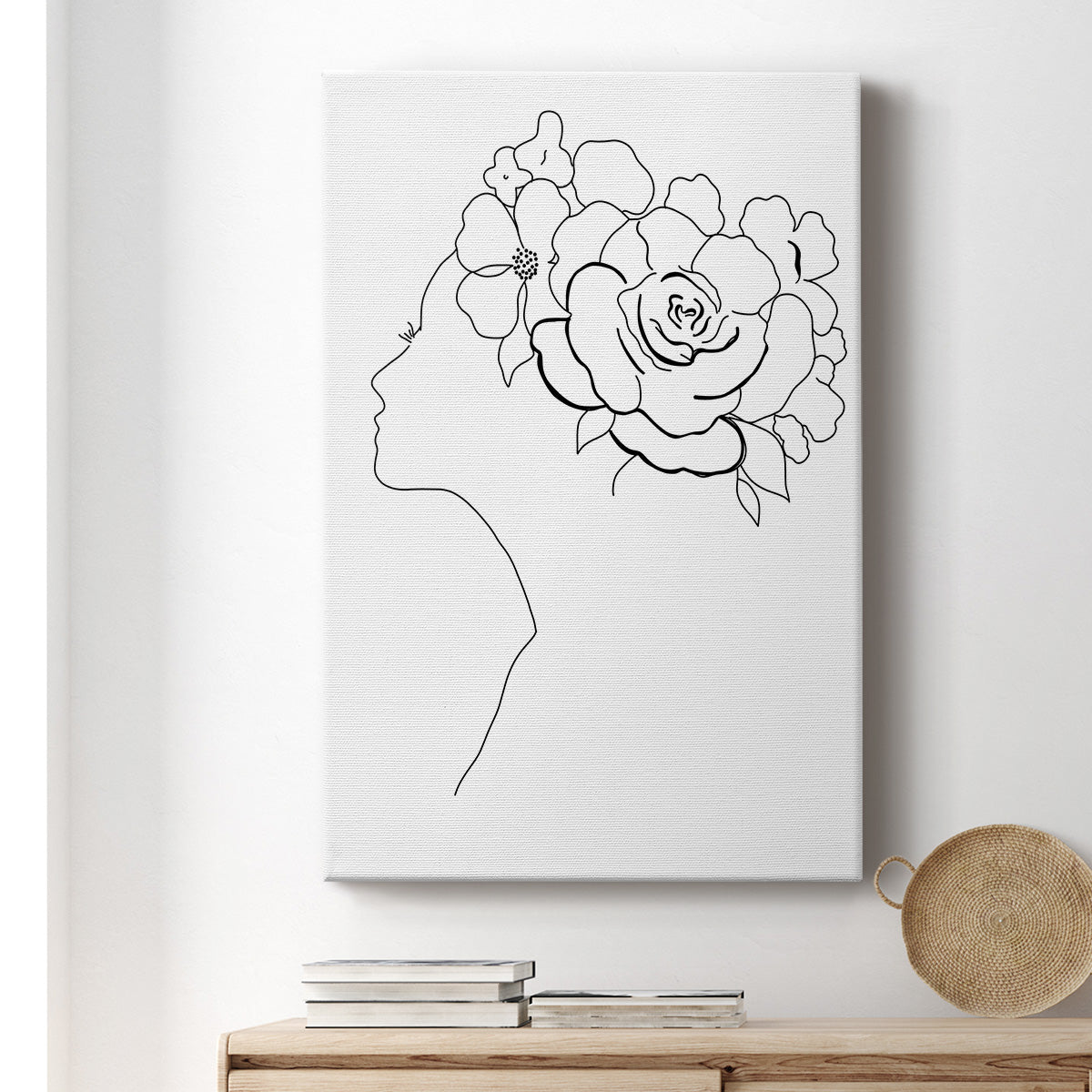 Fashion Floral Sketch II - Canvas Art Print