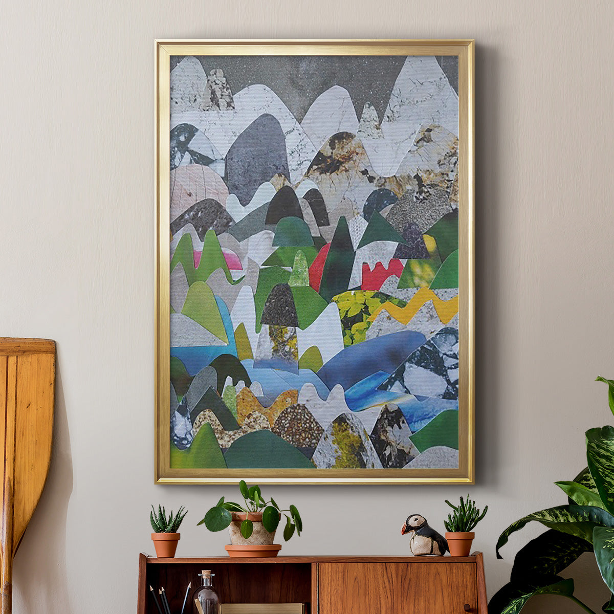 High Sierras - Modern Framed Canvas Print