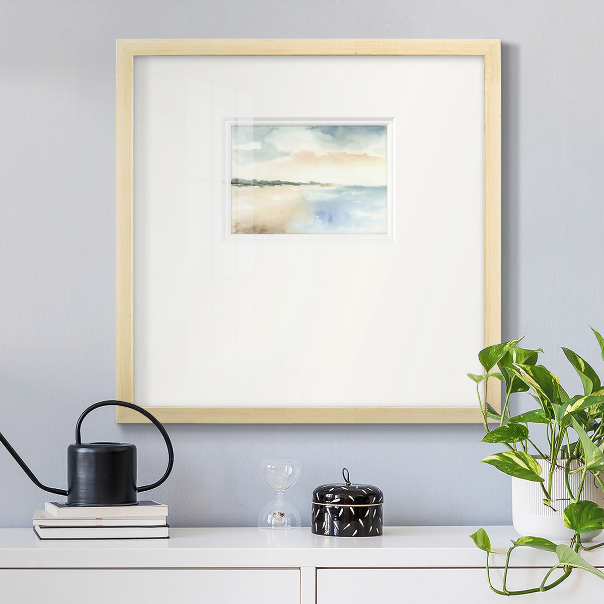 Simple Sea Premium Framed Print Double Matboard