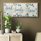 Food Family Love - Floater Framed Canvas Print