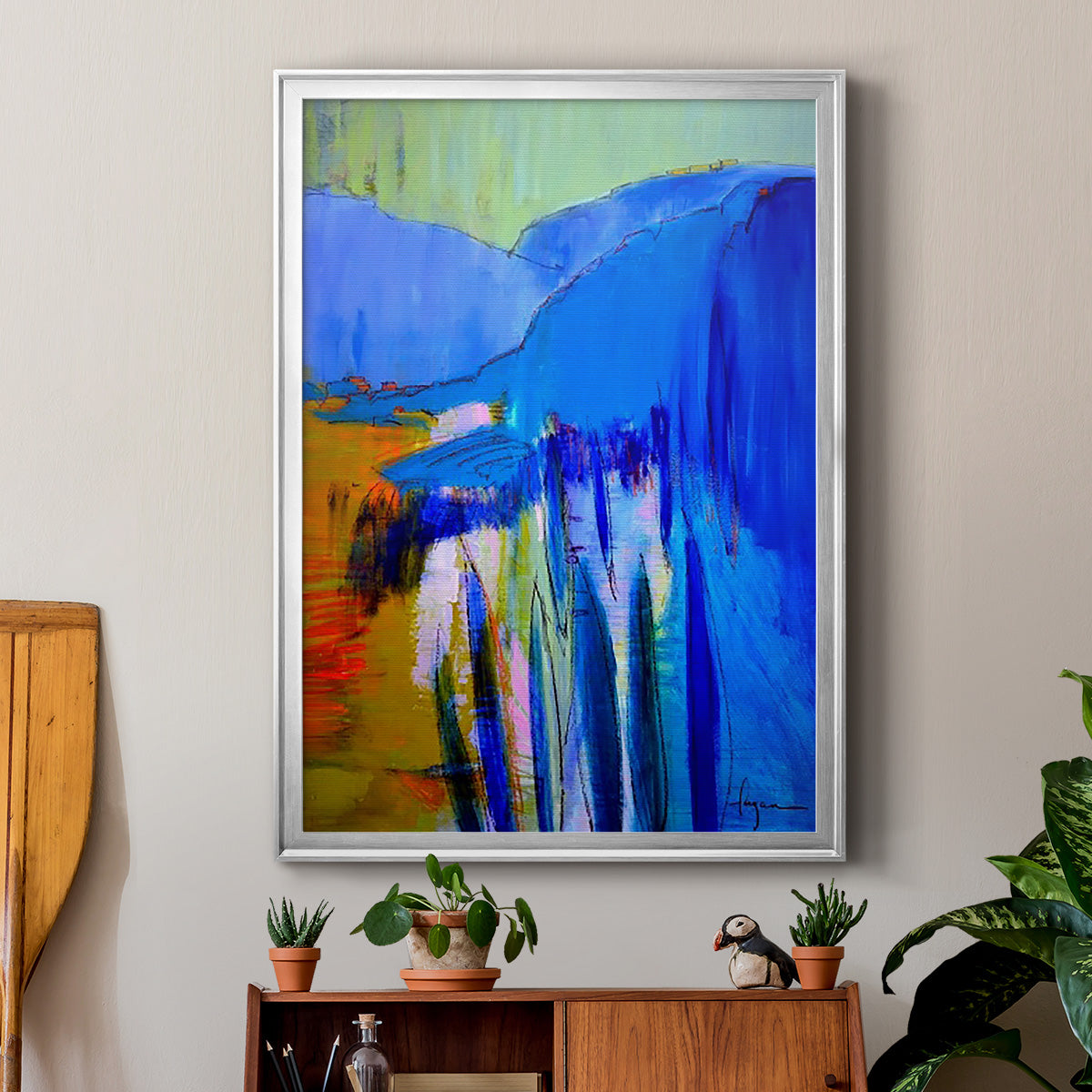 Fertile Dreams II - Modern Framed Canvas Print