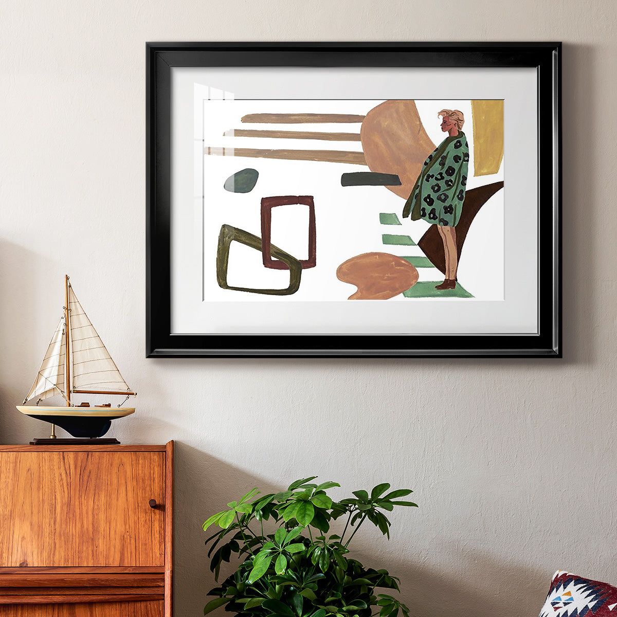 Vintage Vibes V Premium Framed Print - Ready to Hang