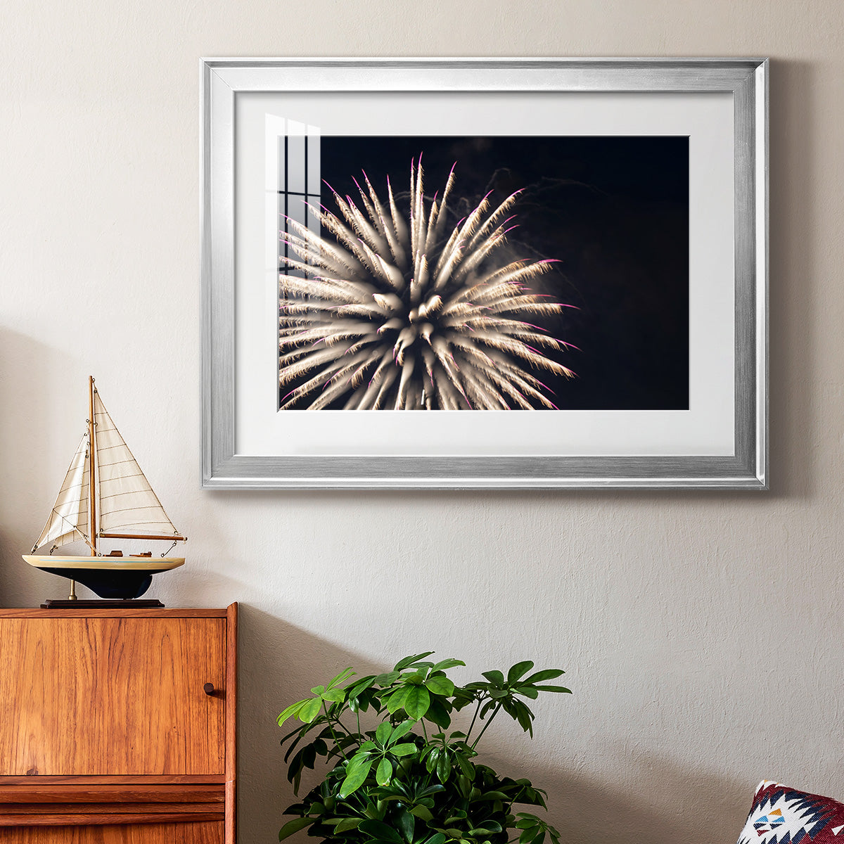 Sky Bloom - Modern Framed Art Print