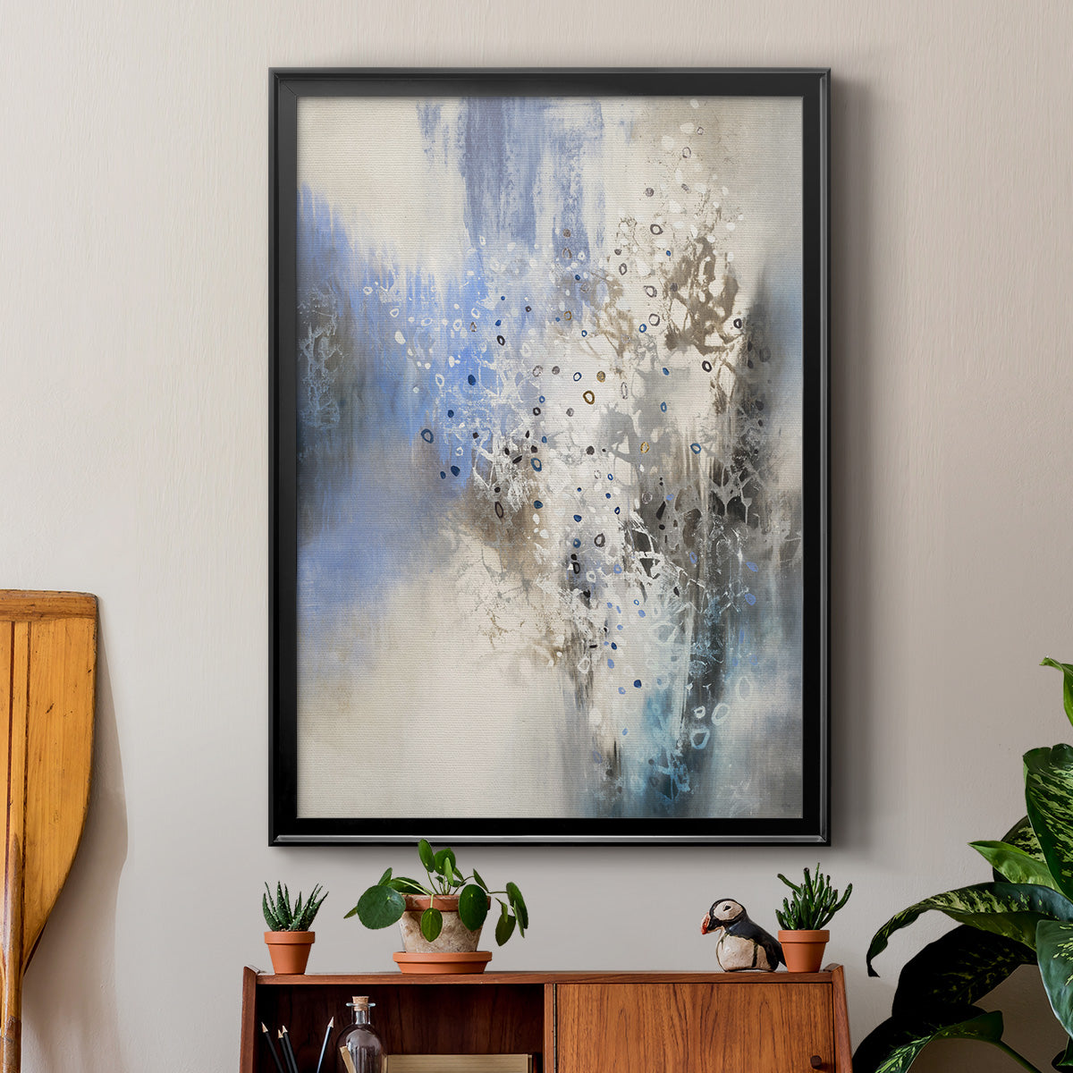 Glacier Stones - Modern Framed Canvas Print