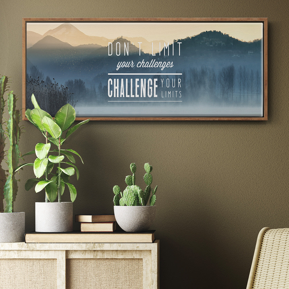 Challenge Your Limits - Floater Framed Canvas Print