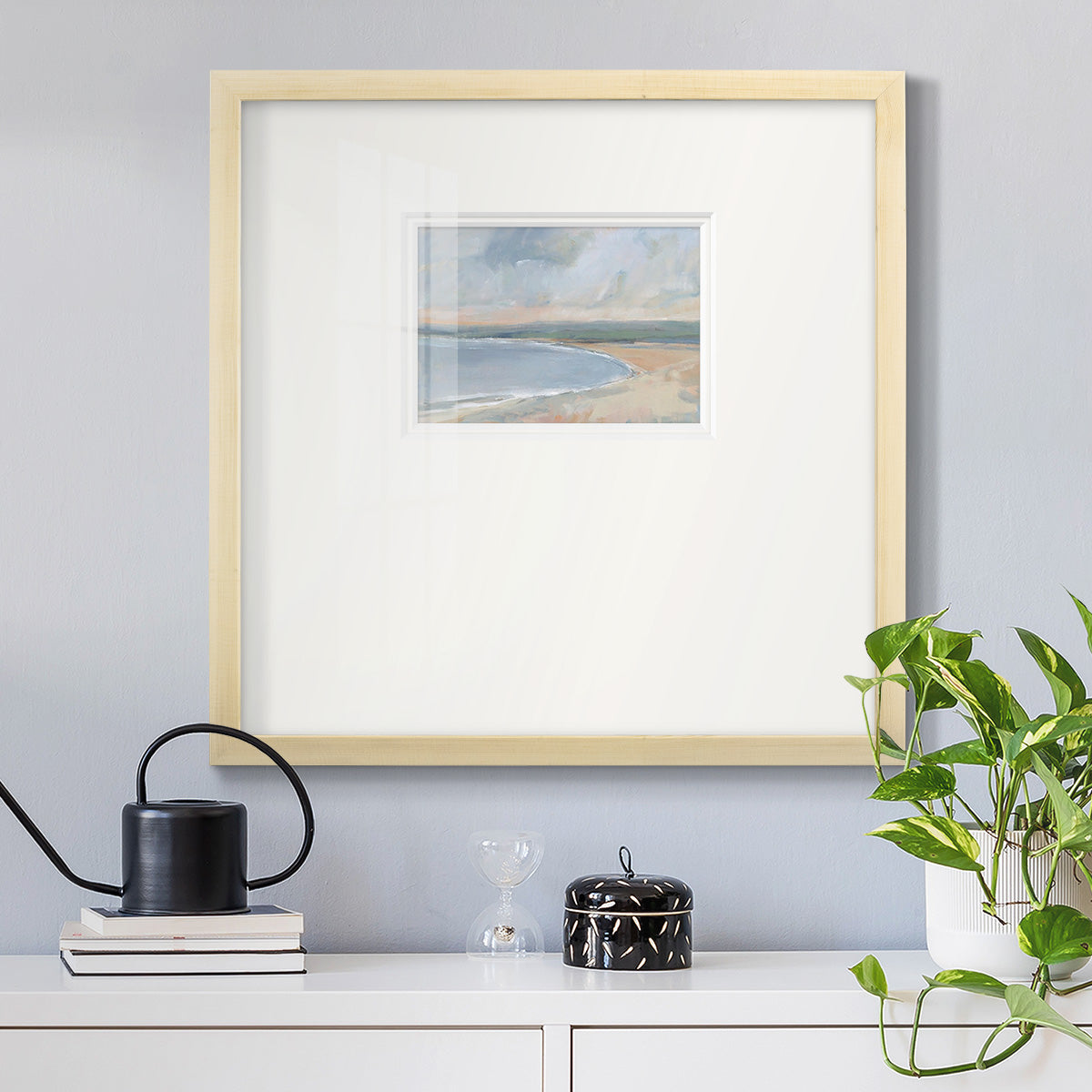 Coastal Study II Premium Framed Print Double Matboard