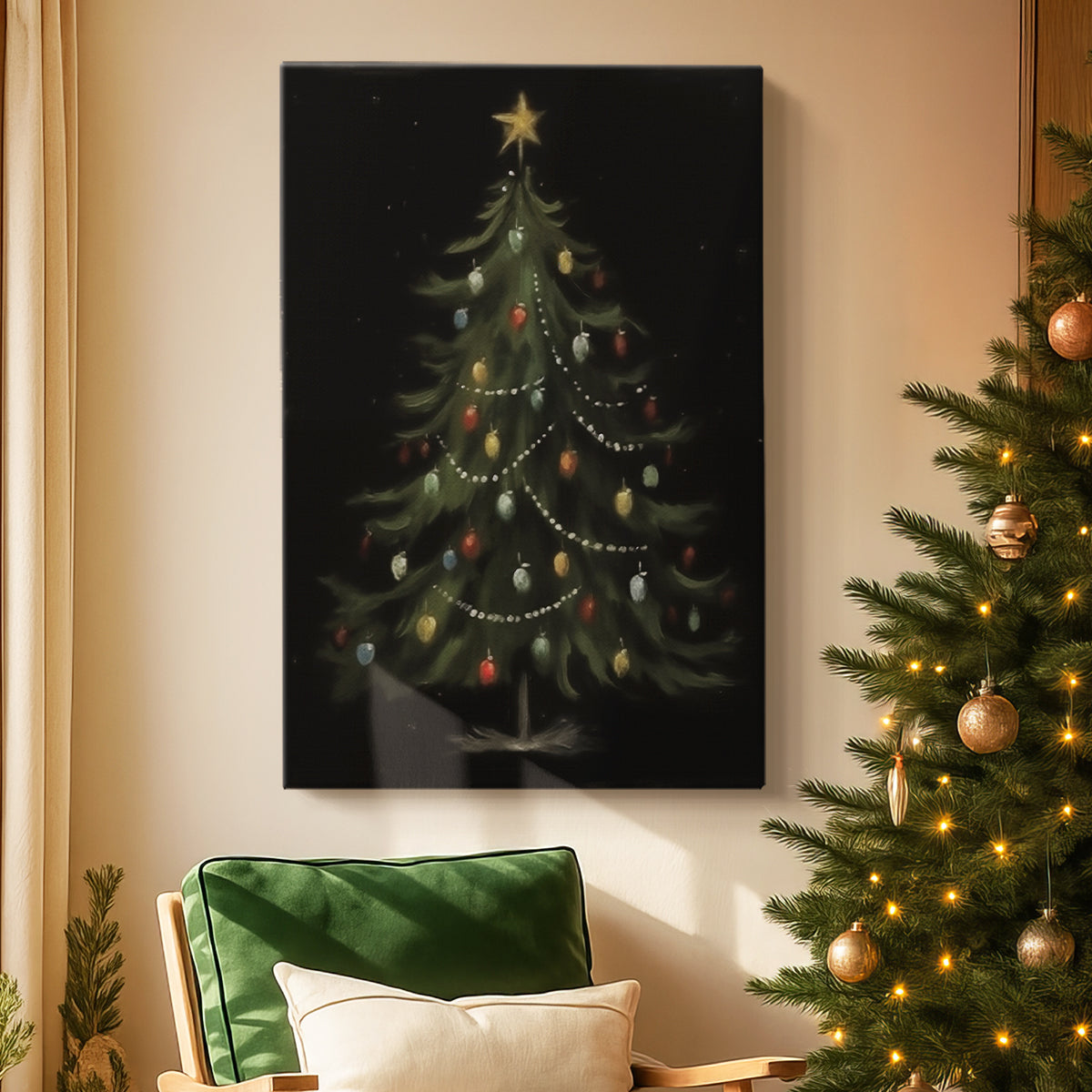 Chapel of Soft Linen Serenade - Canvas Art Print