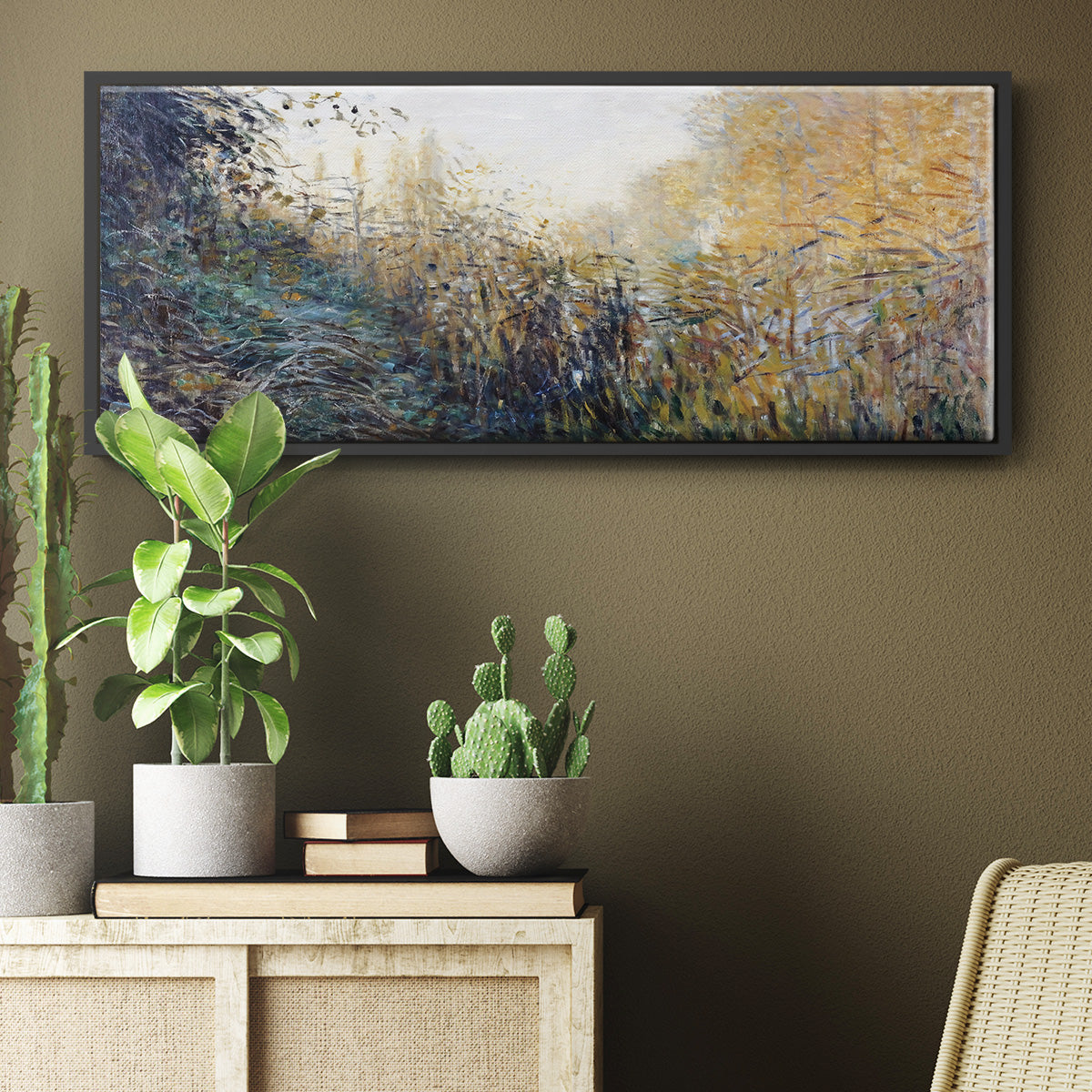 The Reeds (Study), 1876 - Floater Framed Canvas Print