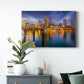 USA Harbor Skyline - Canvas Art Print
