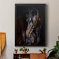 Sunlit Horses I - Modern Framed Canvas Print