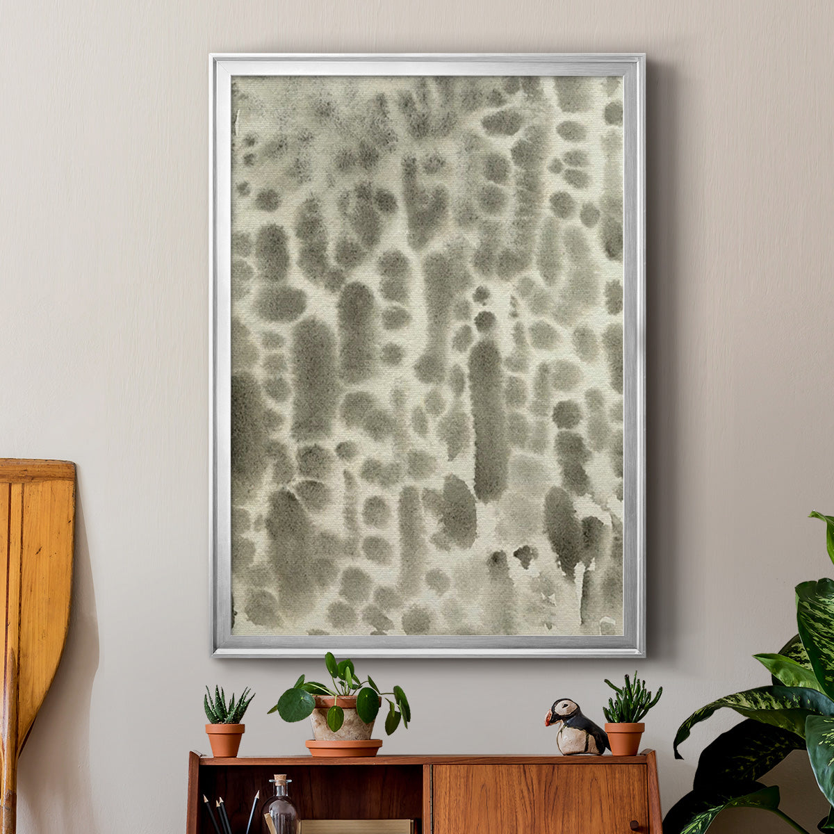 Watercolor Metric I - Modern Framed Canvas Print