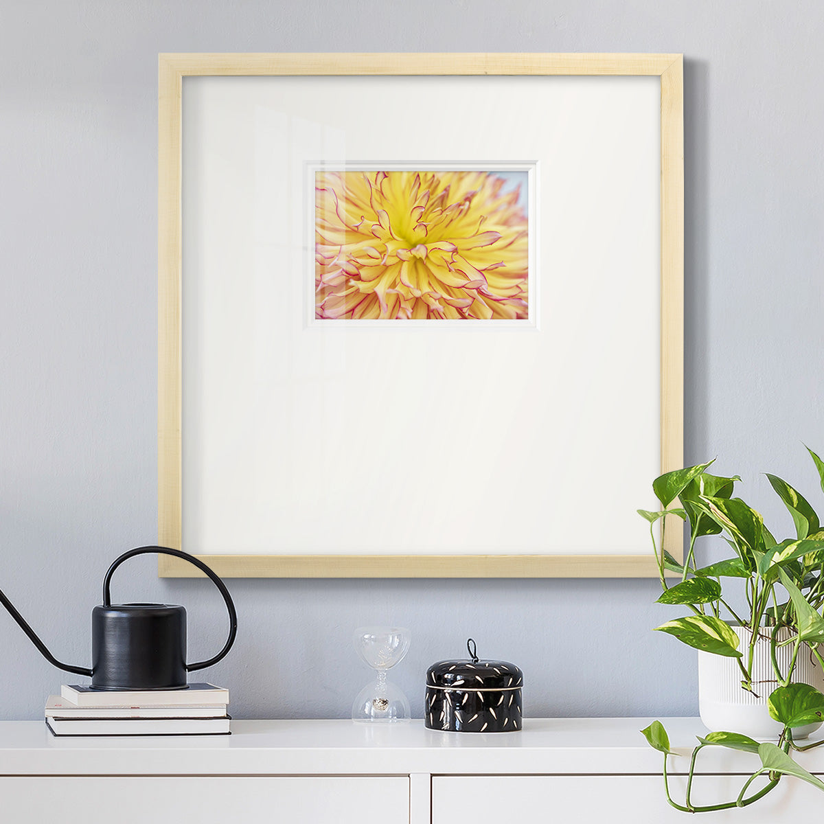 Blooms III- Premium Framed Print Double Matboard