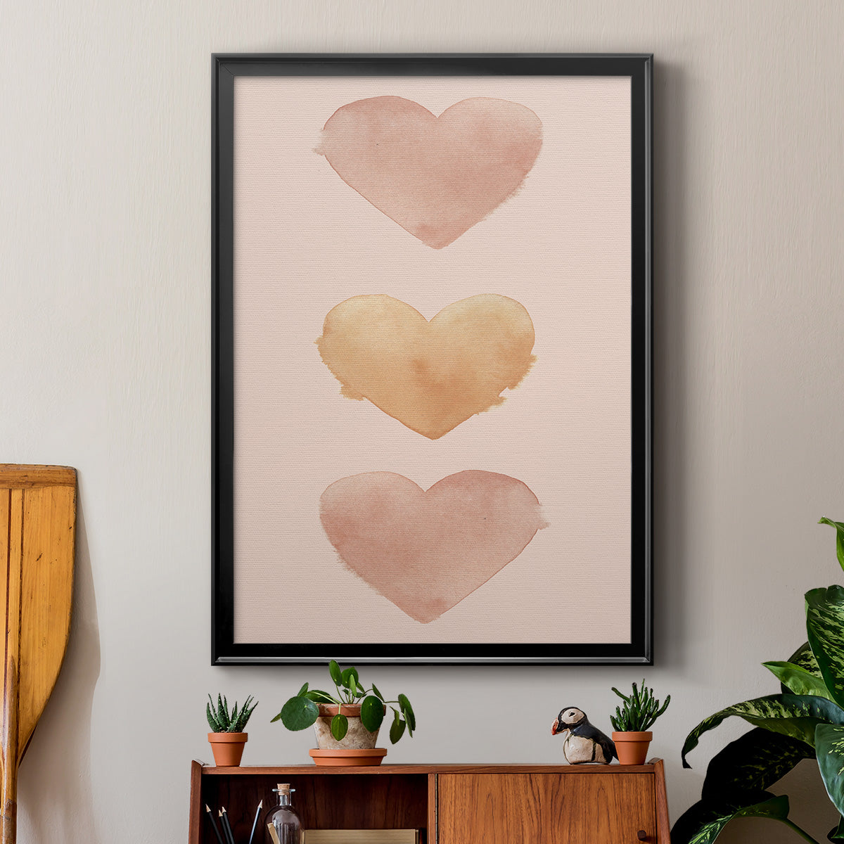 Modern Romance Collection B - Modern Framed Canvas Print