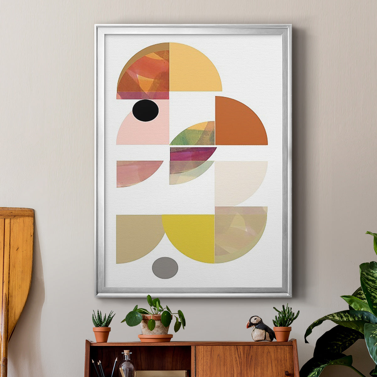 Dorset Shapes IV - Modern Framed Canvas Print