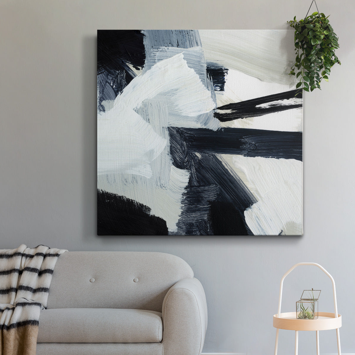 Expressive Monochrome I - Canvas Art Print