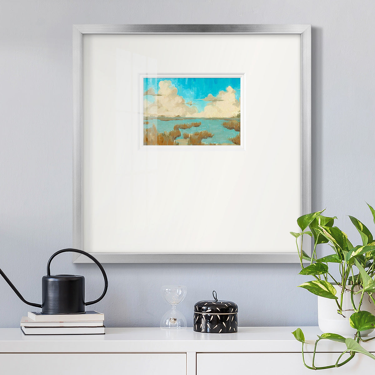 Fripp Island Water II Premium Framed Print Double Matboard