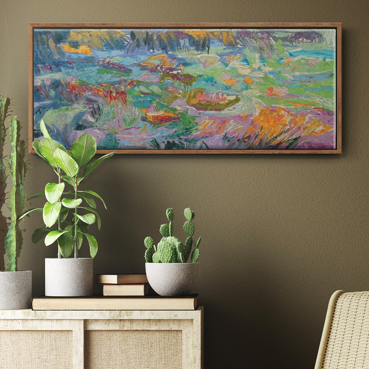 Morning Prayer - Floater Framed Canvas Print