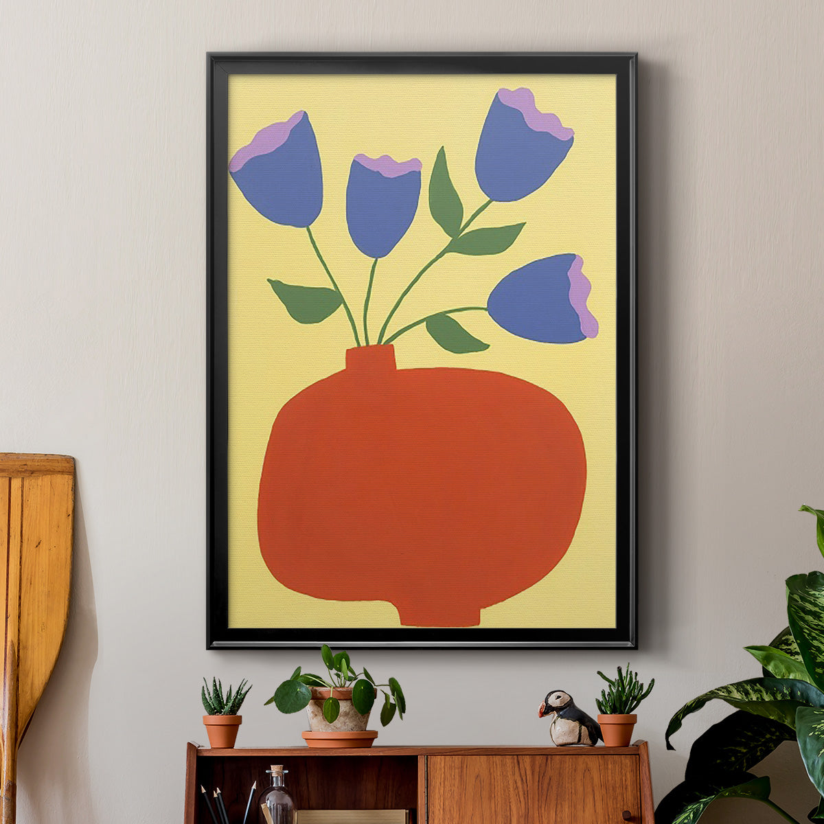 Modern Blooms III - Modern Framed Canvas Print