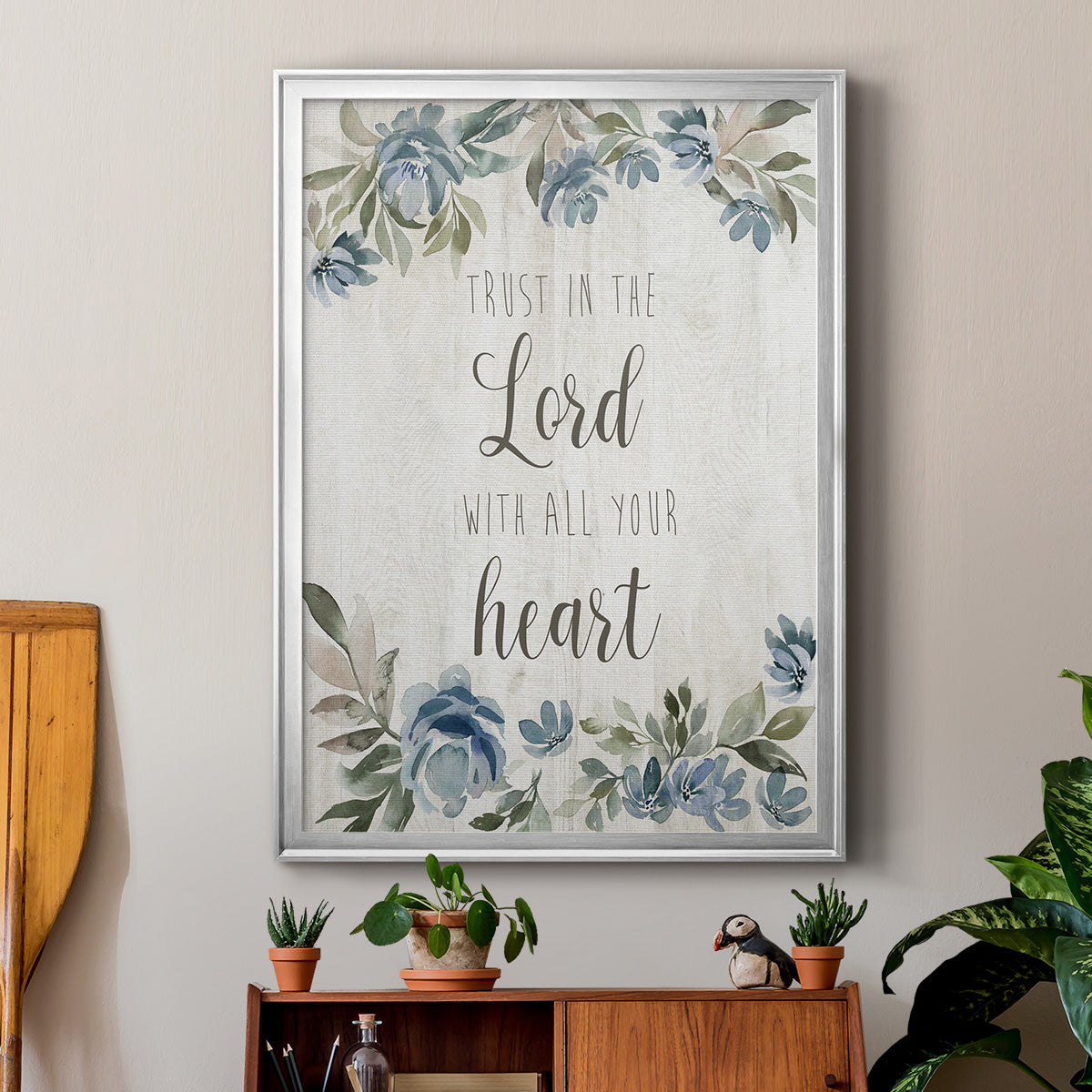 Trust in the Lord - Modern Framed Canvas Print