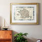 Bordered Map of France Premium Framed Print - Ready to Hang