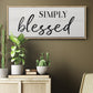 Simply - Floater Framed Canvas Print