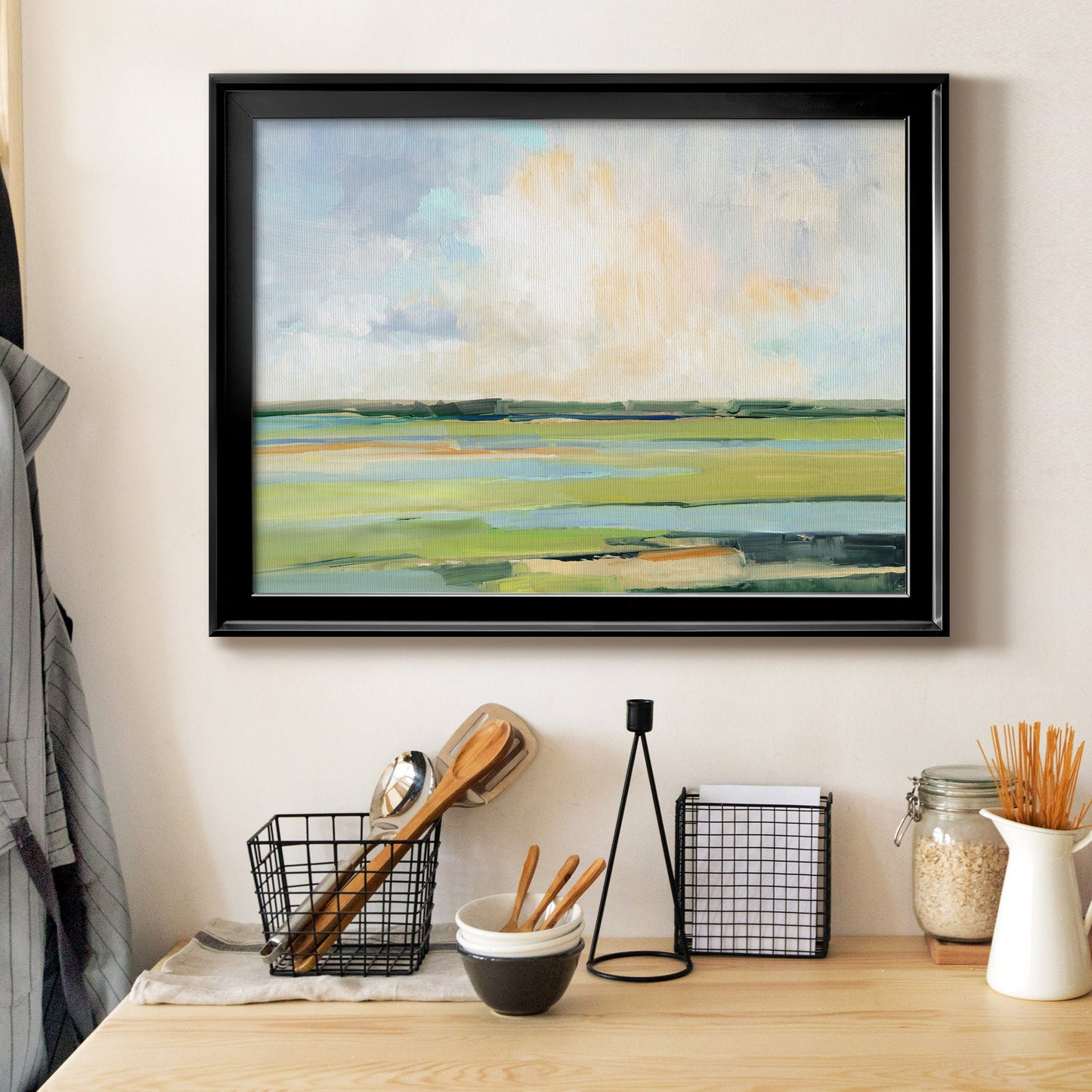 Pastel Horizon I Premium Classic Framed Canvas - Ready to Hang