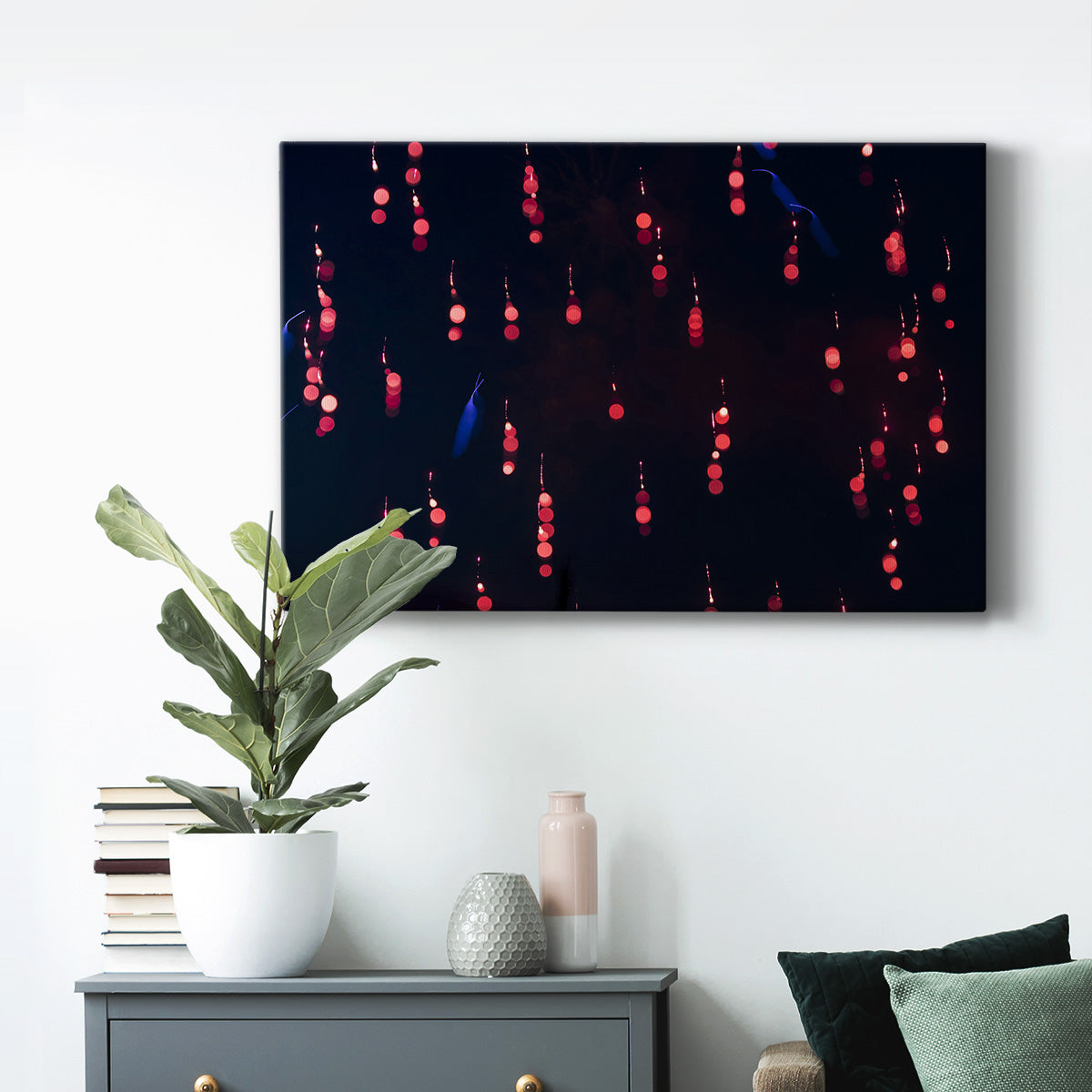 Crimson Constellation - Canvas Art Print