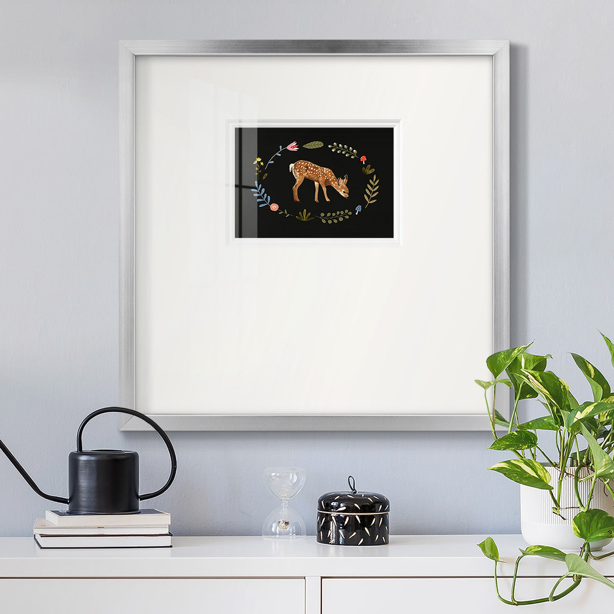 Critter & Foliage III Premium Framed Print Double Matboard