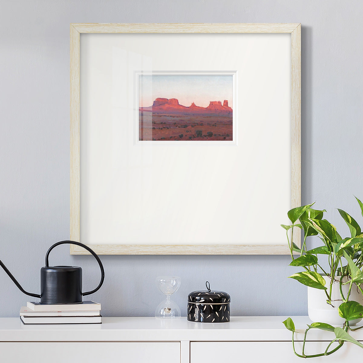 Red Rocks at Dusk II Premium Framed Print Double Matboard