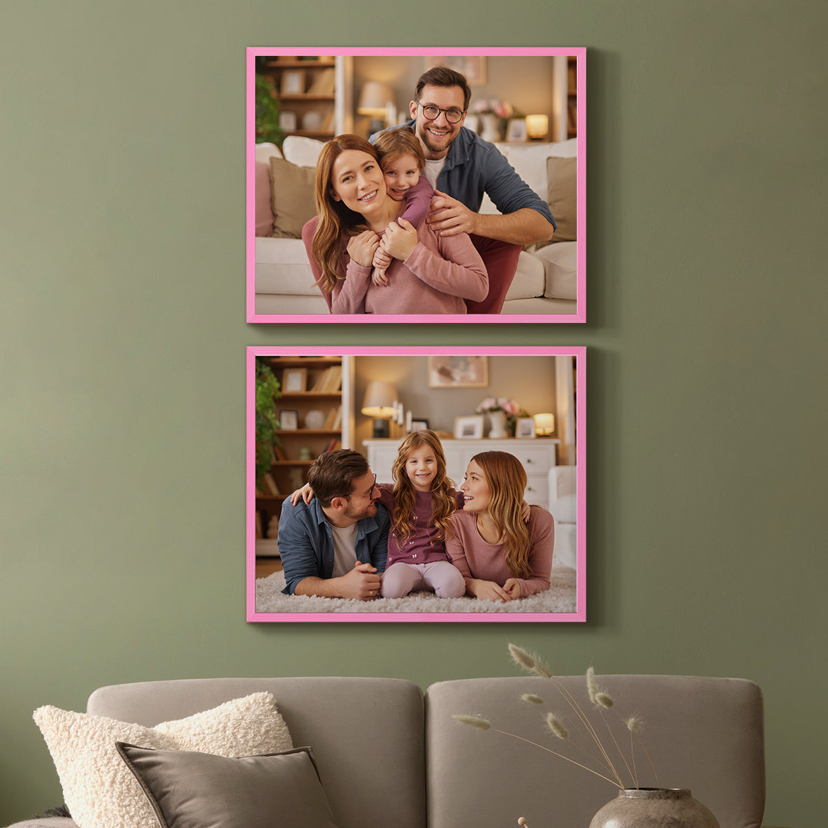 Set of 2 Restickable Custom Framed Photos - 20" x 16"