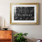 Merry Christmas Chalkboard - Modern Framed Art Print