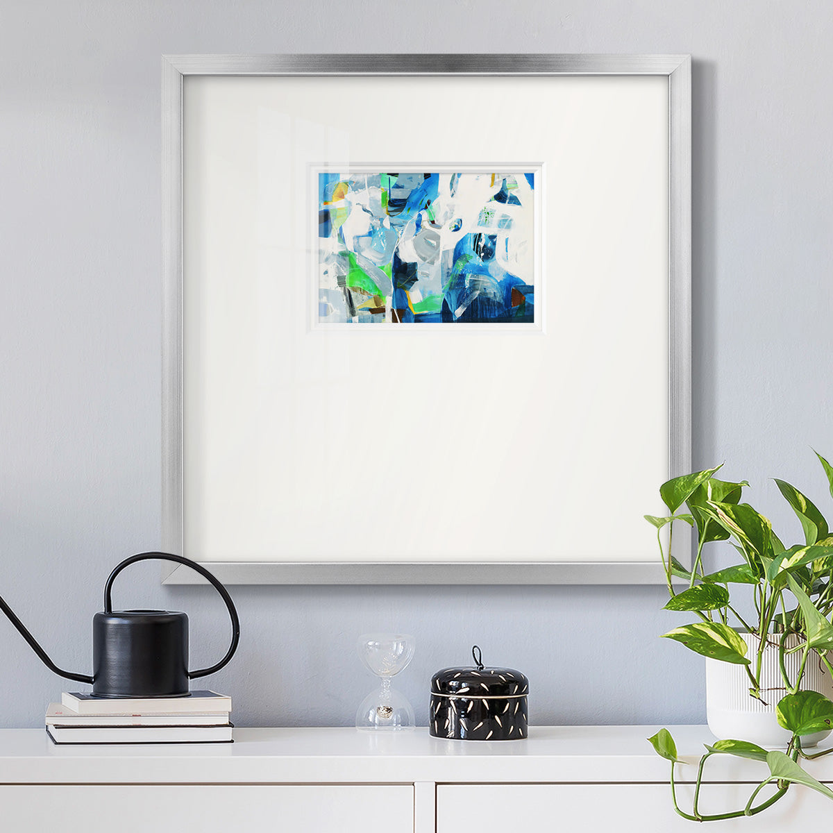 Down the Rapids- Premium Framed Print Double Matboard