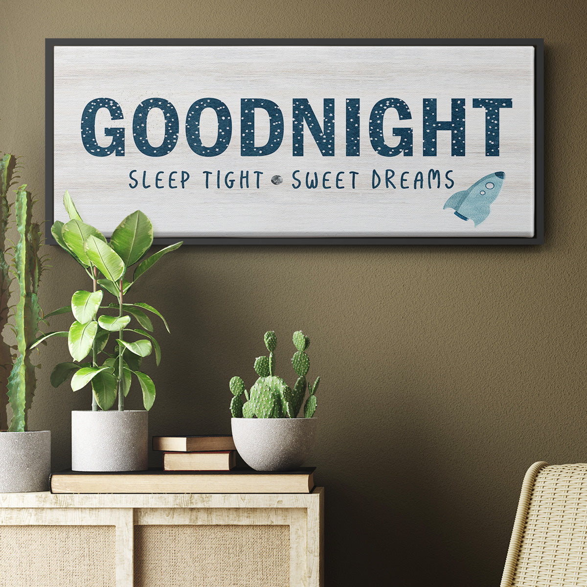 Sleep Tight Sweet Dreams - Floater Framed Canvas Print