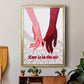 Groovy Love II - Modern Framed Canvas Print