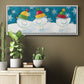 Merry Snowmen - Floater Framed Canvas Print