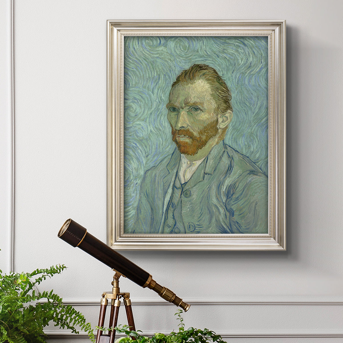 Self-Portrait, 1889 - Ornate Framed Canvas Print