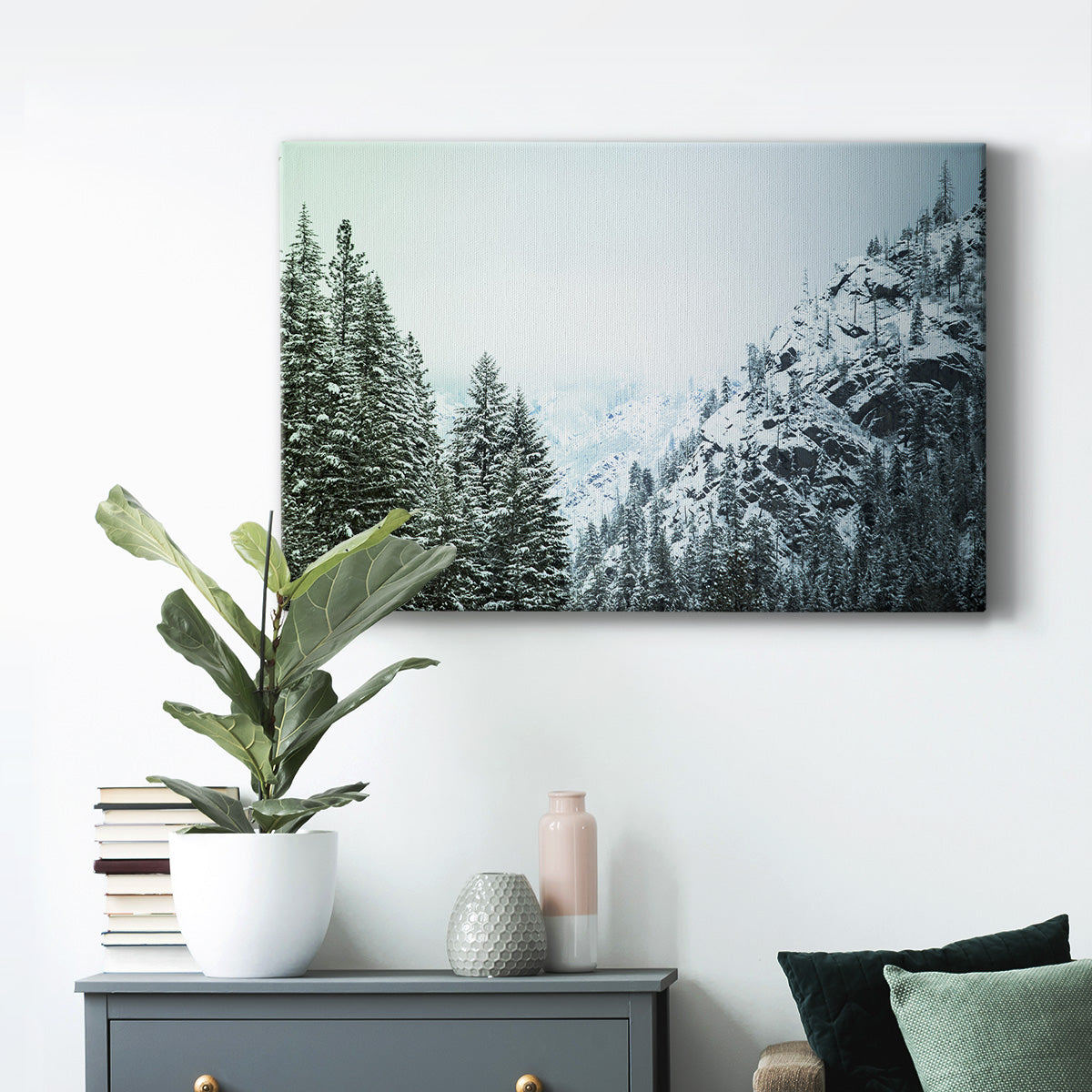 Snowfall in Cascadia II V1 - Canvas Art Print