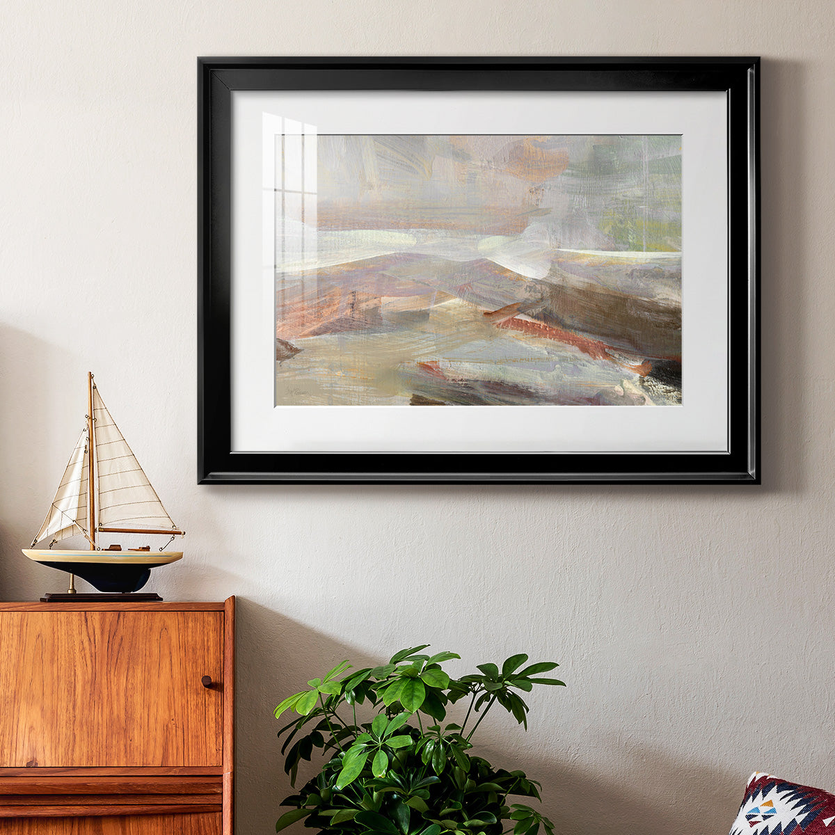 Distant Canyon - Modern Framed Art Print