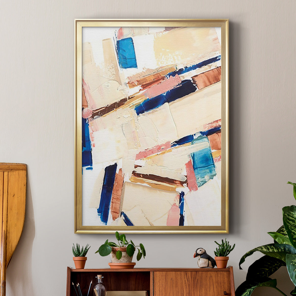 Pivot Point II - Modern Framed Canvas Print