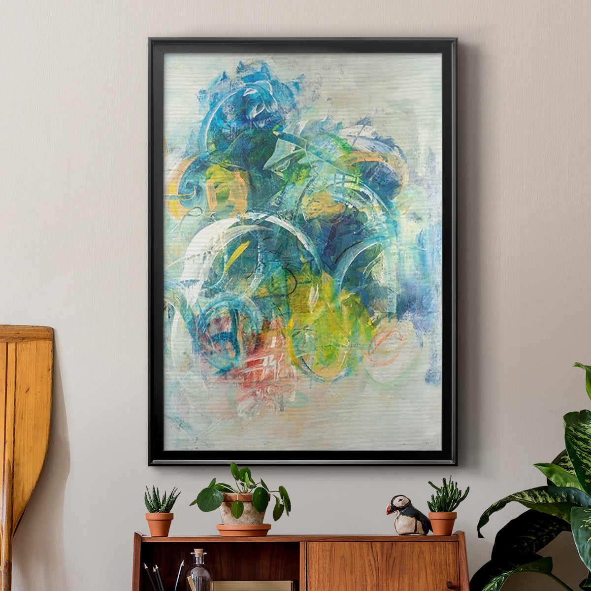 Silent Energy I - Modern Framed Canvas Print
