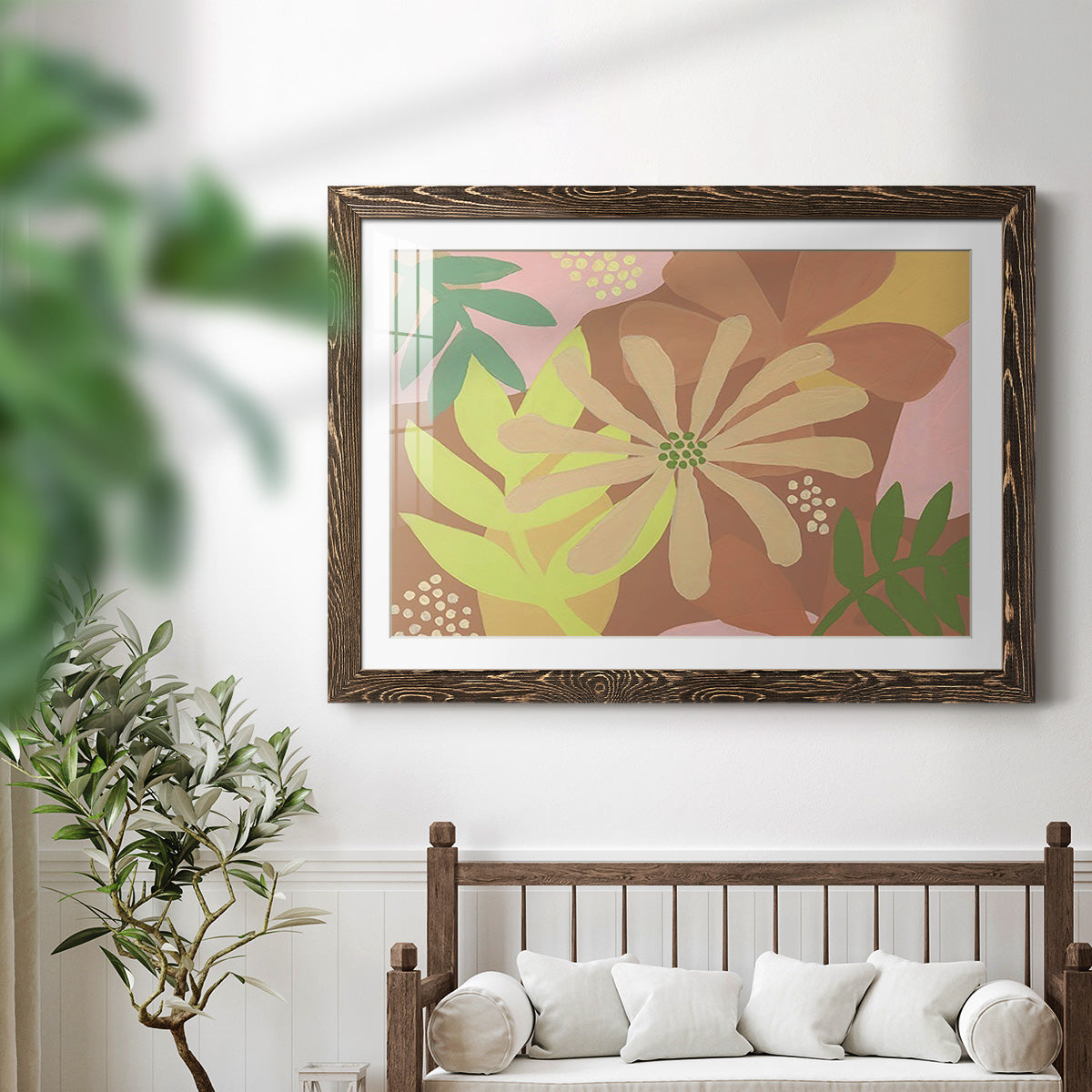 Neutral Blooms II-Premium Framed Print - Ready to Hang