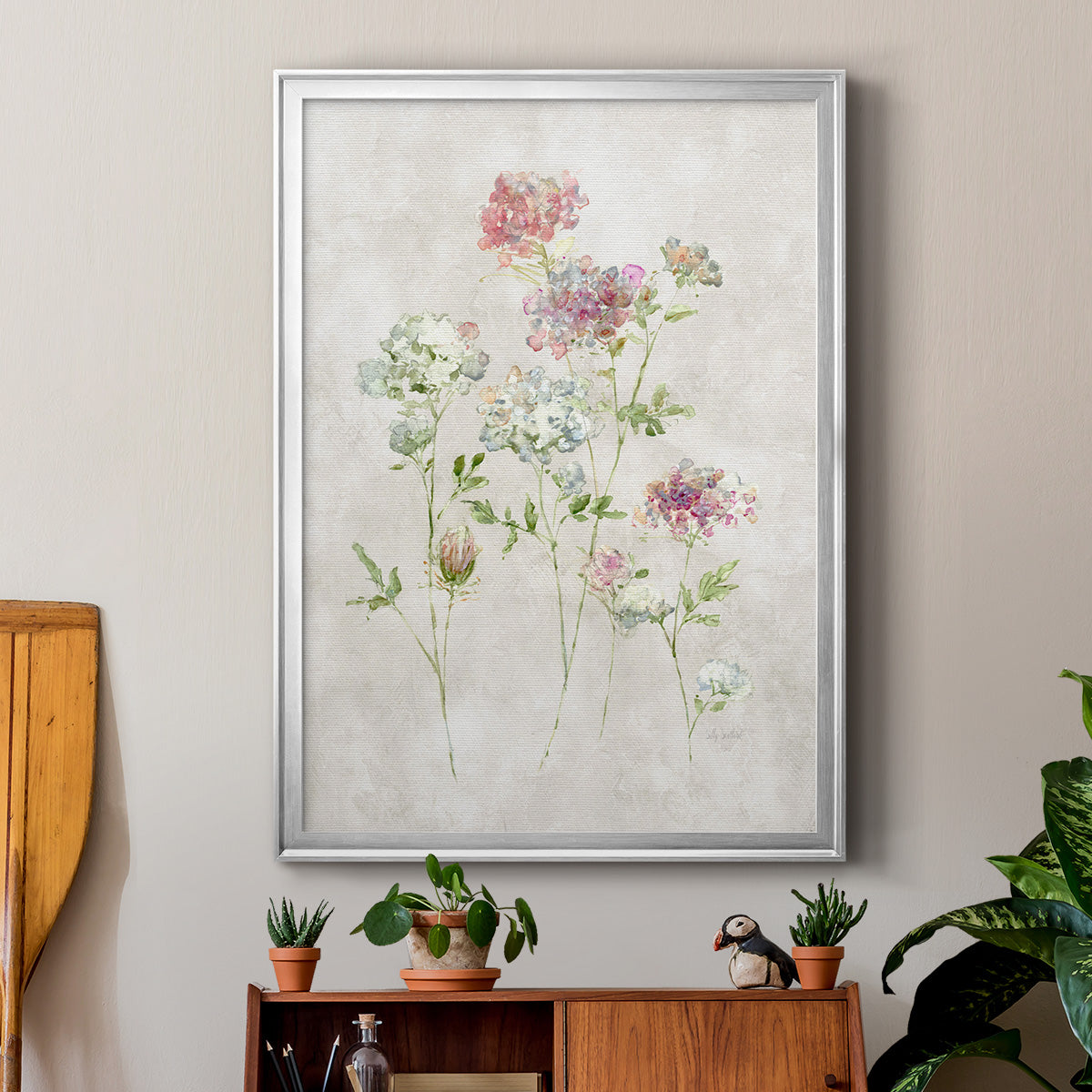 Soft Lace I - Modern Framed Canvas Print