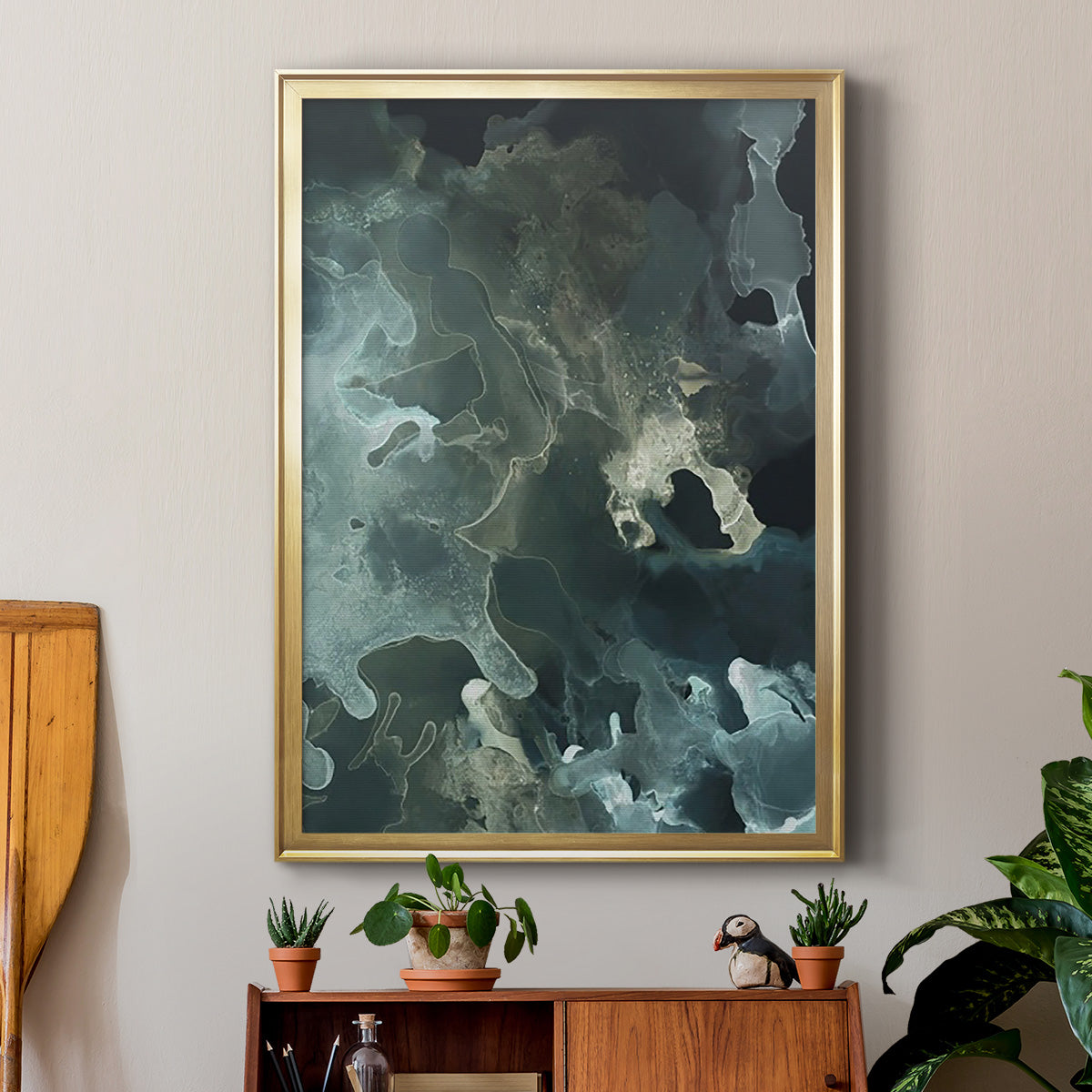 Gilded Spector I - Modern Framed Canvas Print