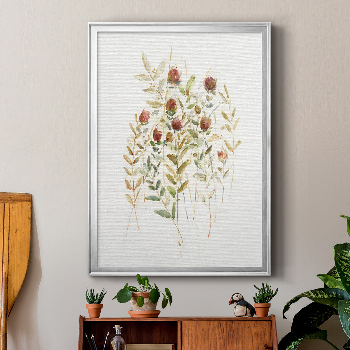 Wildflower Breeze II - Modern Framed Canvas Print