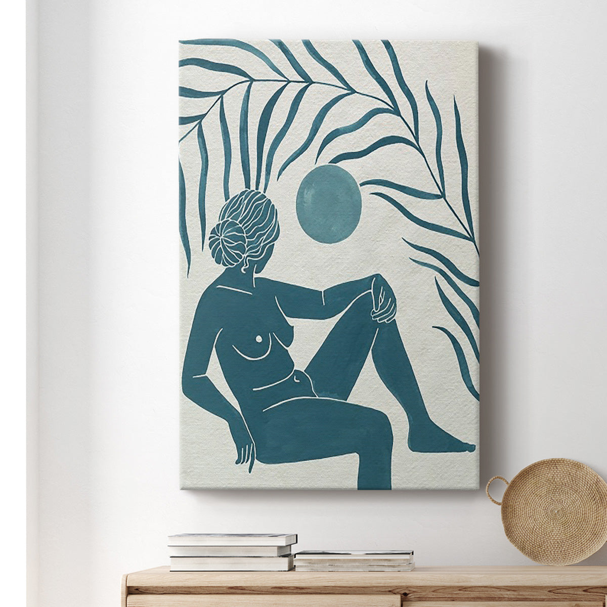 Moon Gazer I Premium Gallery Wrapped Canvas - Ready to Hang