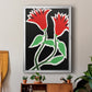 Pop Flowers VI - Modern Framed Canvas Print