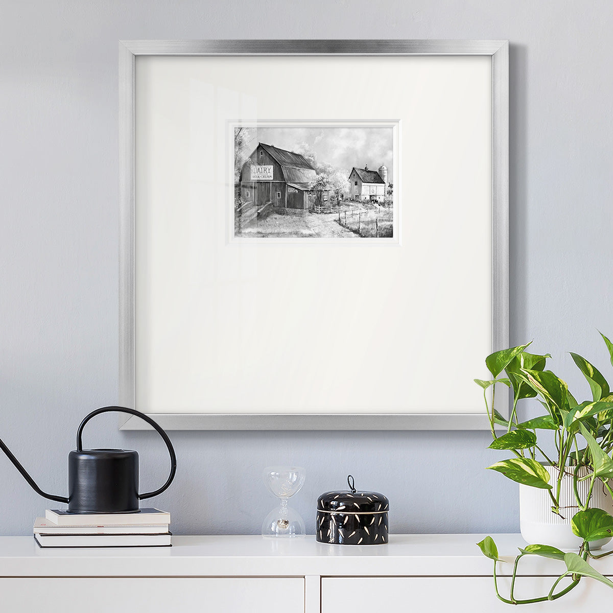 Day At The Farm Premium Framed Print Double Matboard